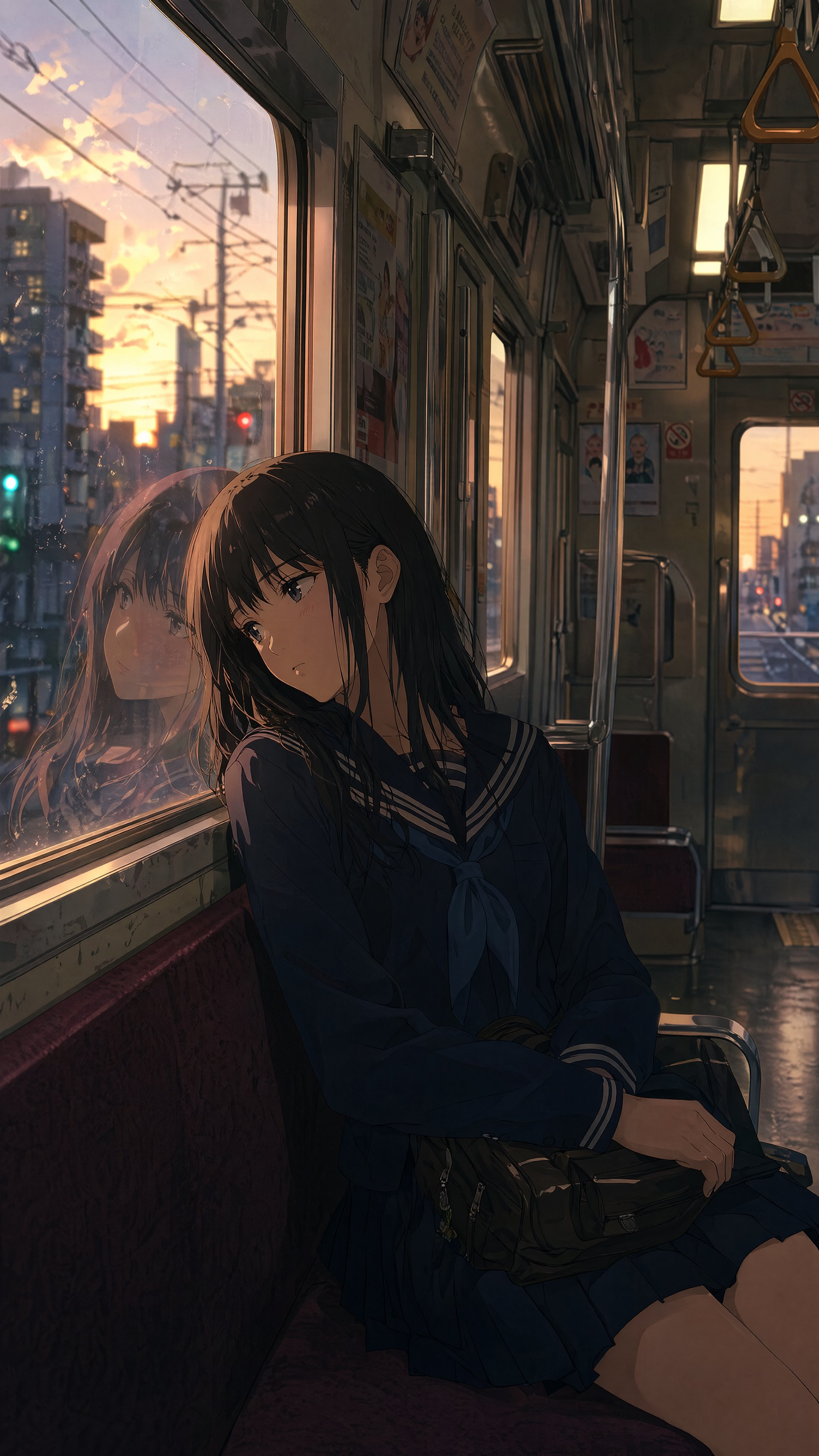 Quiet Commuter Train at Dusk — GPT Image 2.0 example