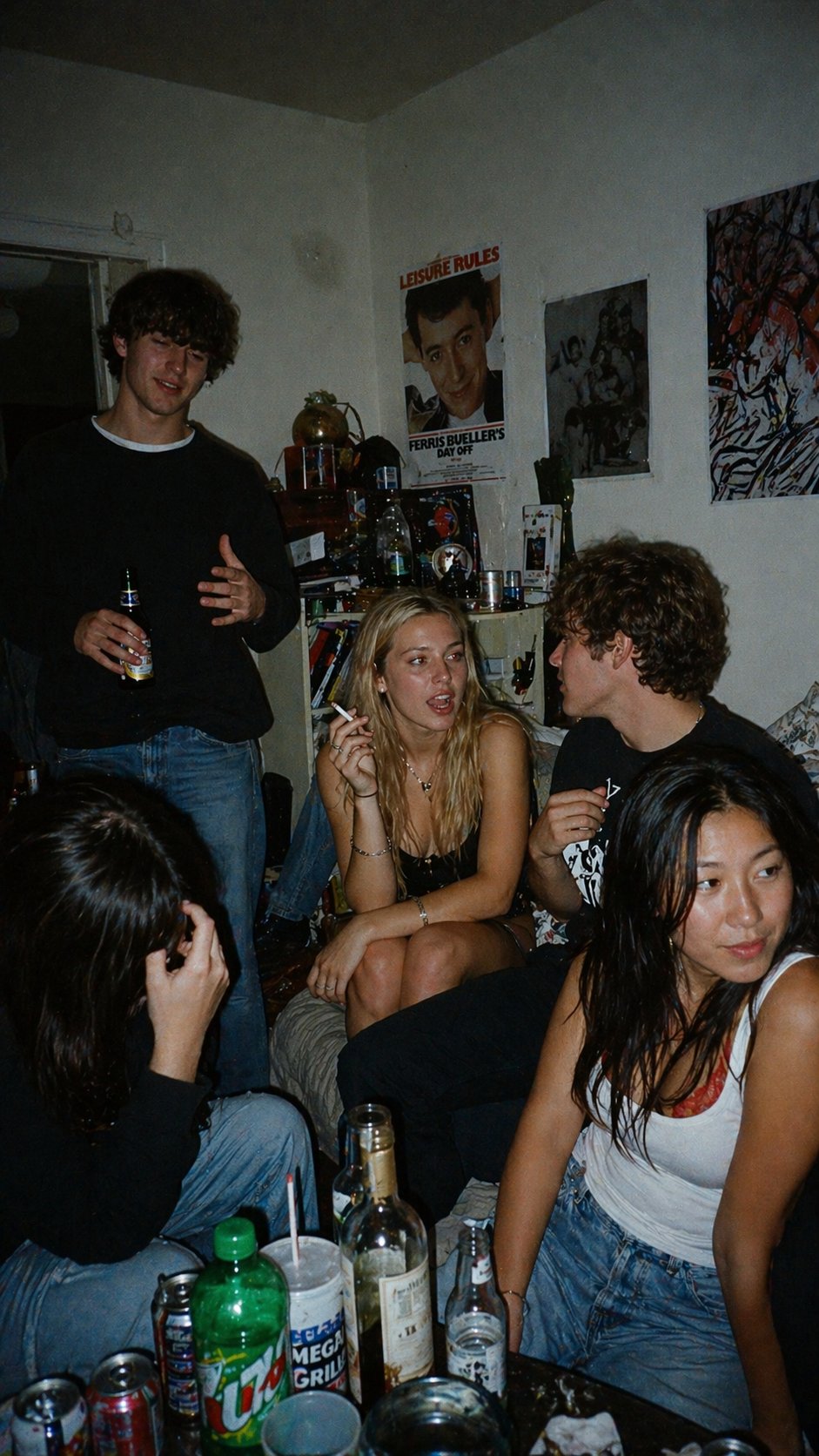 College House Party — Disposable Camera — GPT Image 2.0 example