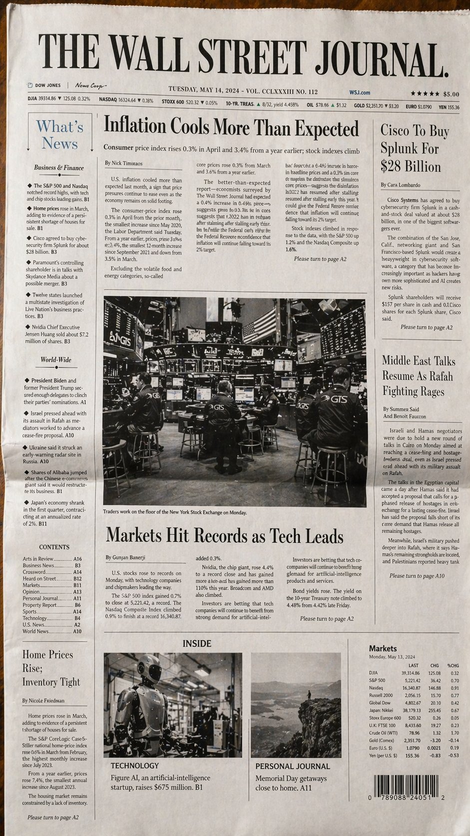Premium Financial Newspaper — GPT Image 2.0 example