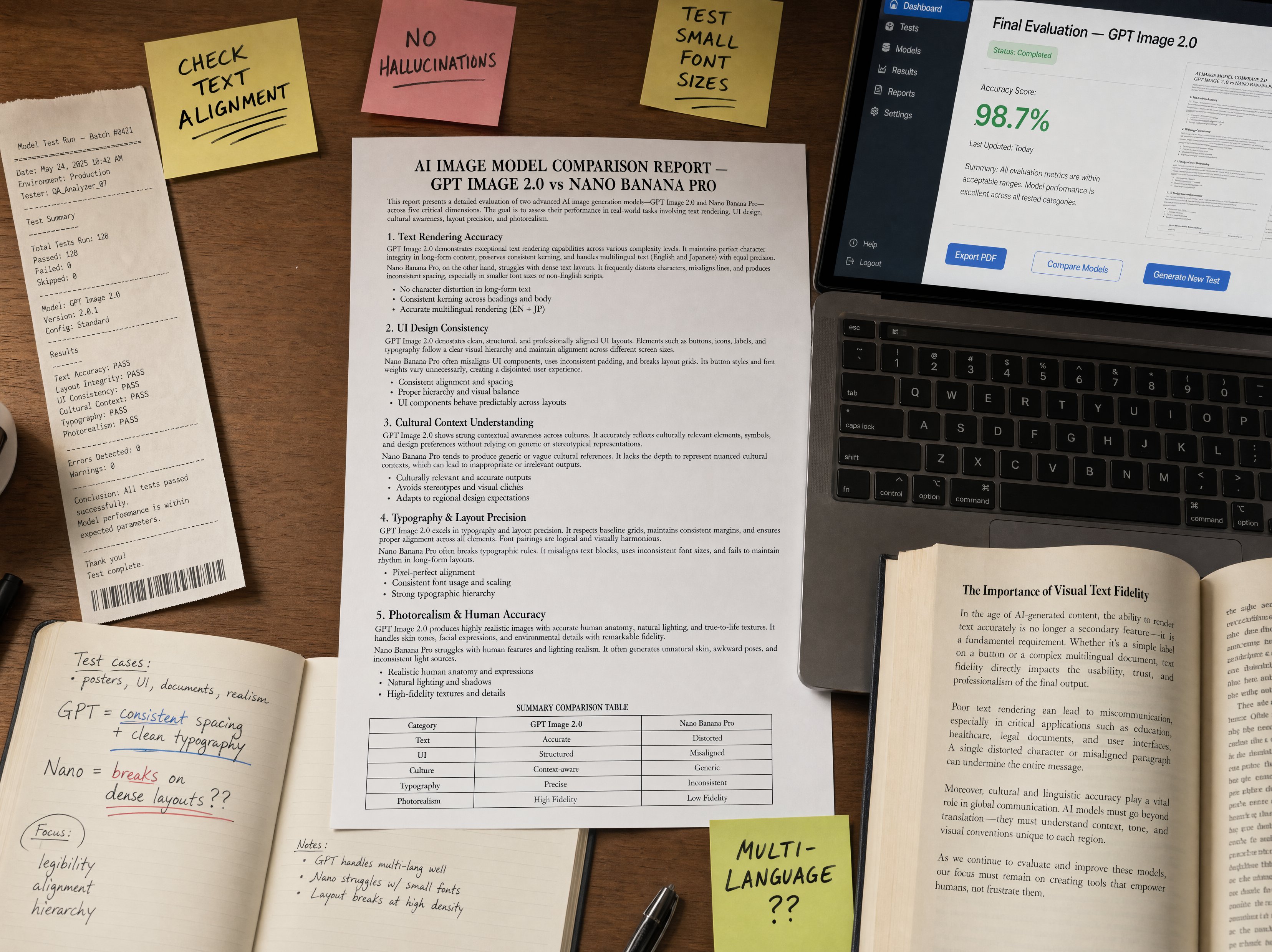 AI Model Comparison — Analyst Desk — GPT Image 2.0 example